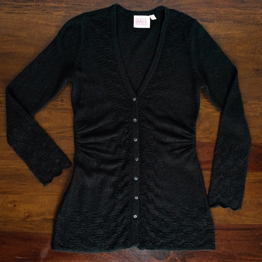 Anthropologie Pointelle Cardigan Rosie Neira